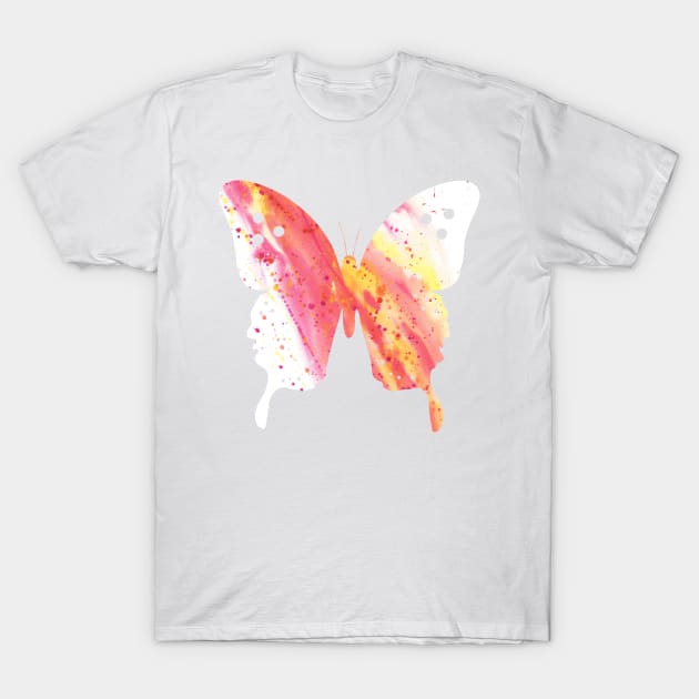 Pink Abstract Watercolor Seamless Painting T-Shirt by cesartorresart